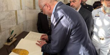 Iranian Parliament Speaker pays tribute to late founder of Pakistan