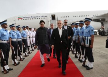Pezeshkian arrives in New Delhi to attend 18th BRICS Summit